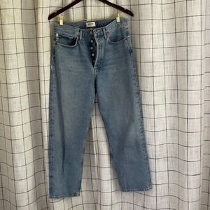 Agolde Light Blue Straight Leg Jeans
